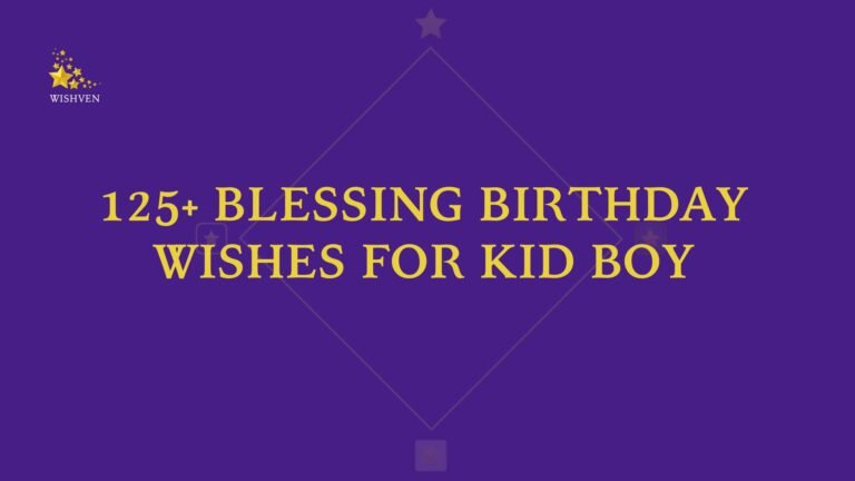 Blessing Birthday Wishes for Kid Boy