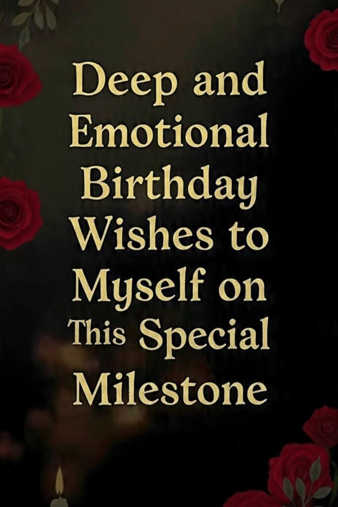 Deep and Emotional Birthday Wishes to Myself on This Special Milestone