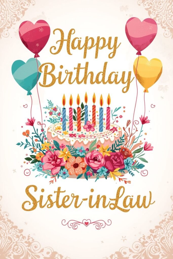 birthday wishes to sister in law