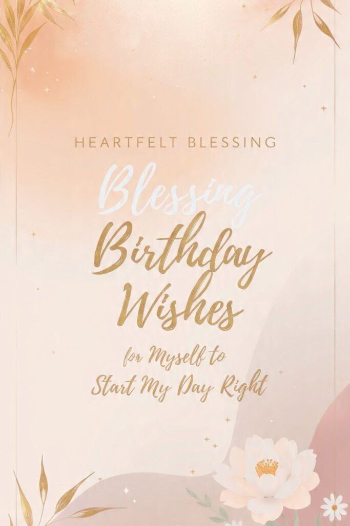 Heartfelt Blessing Birthday Wishes for Myself to Start My Day Right