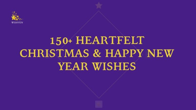 Heartfelt Christmas & Happy New Year Wishes