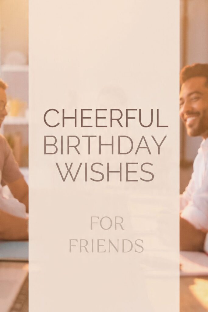 Cheerful Birthday Wishes for Friends