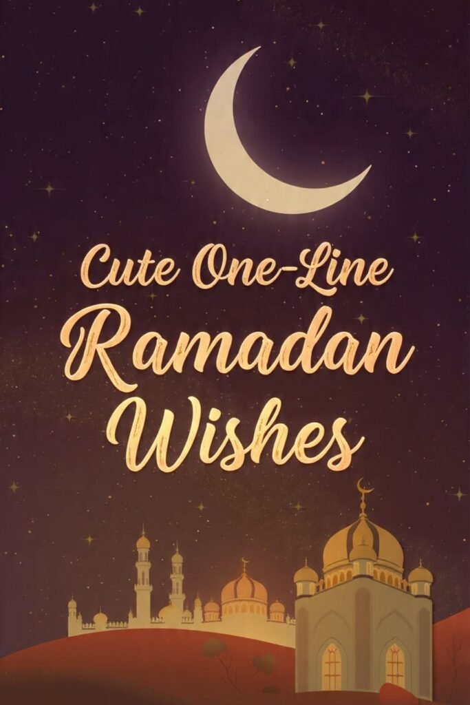 Cute One-Line Ramadan Wishes