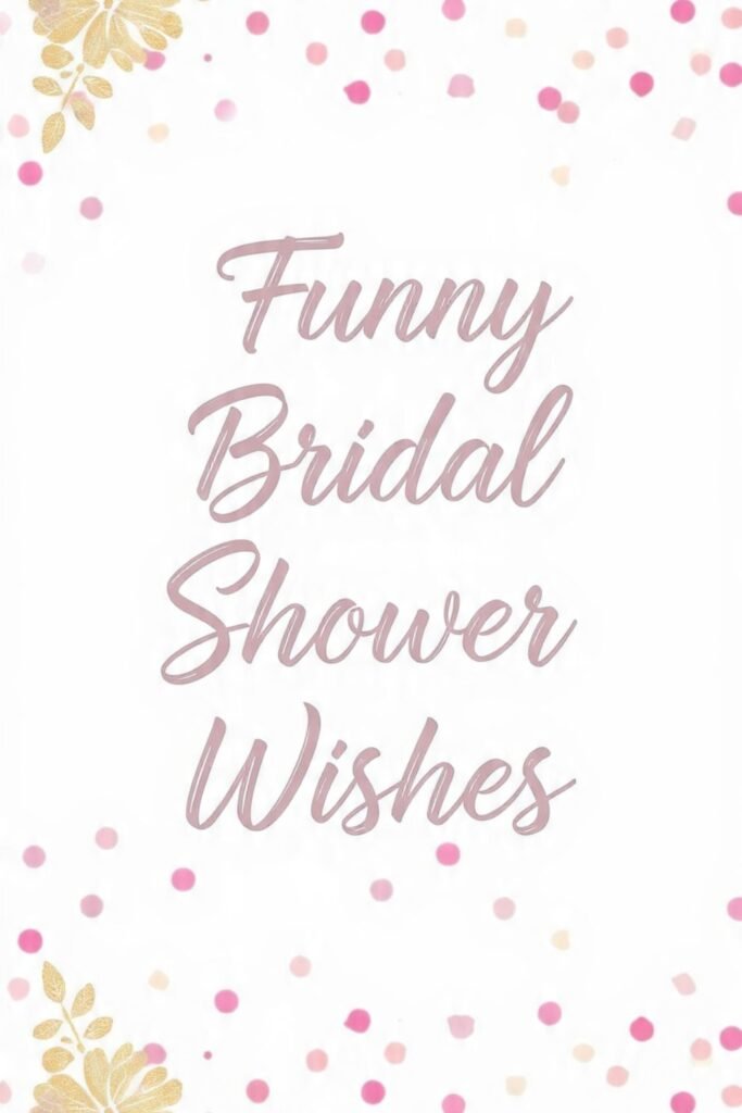 Funny Bridal Shower Wishes