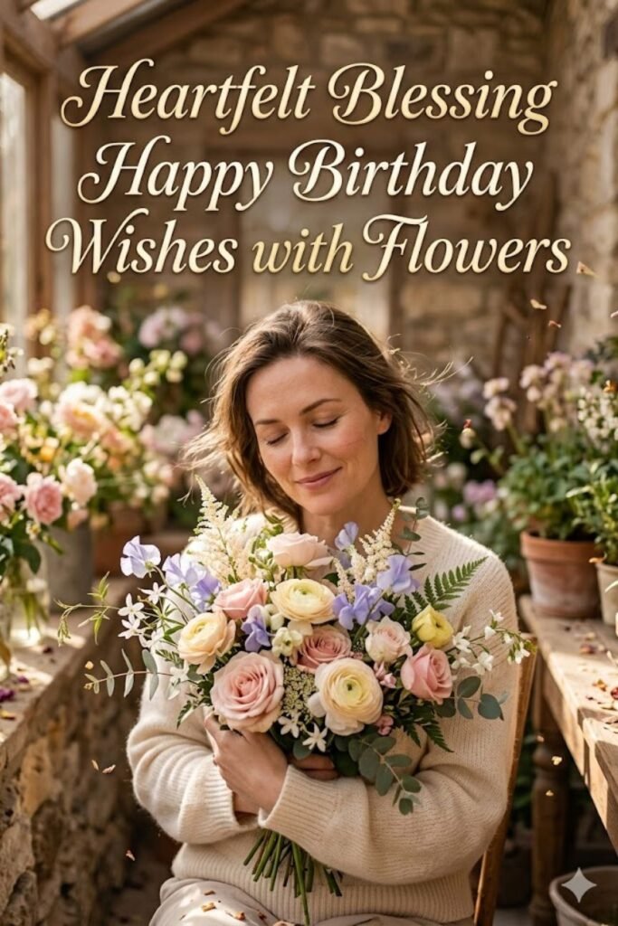150+ Blessing Happy Birthday Wishes with Flowers