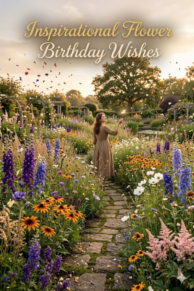 Inspirational Flower Birthday Wishes