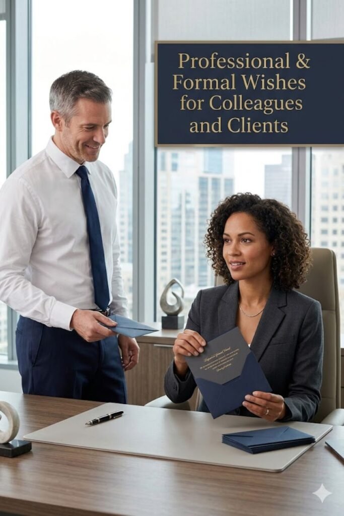 Professional & Formal Wishes for Colleagues and Clients