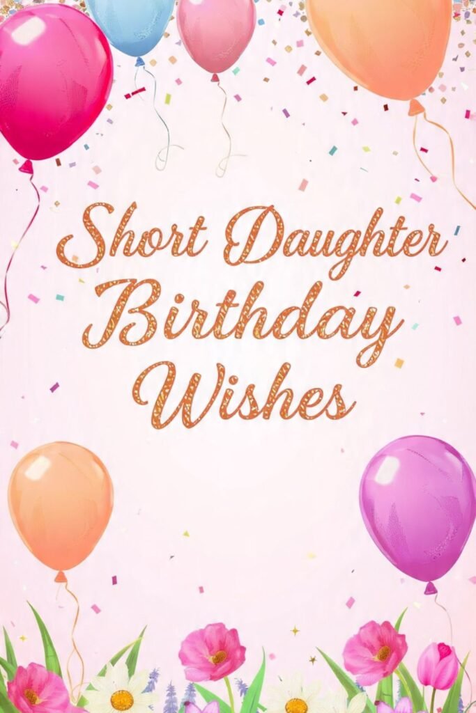 Short Daughter Birthday Wishes