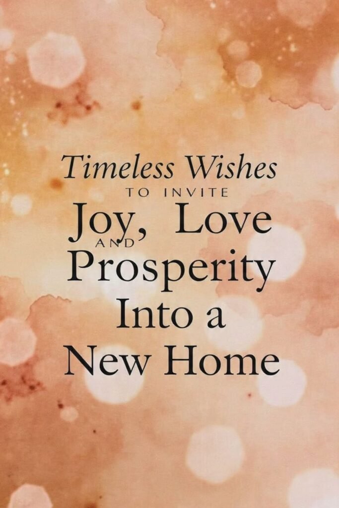 Timeless Wishes to Invite Joy, Love and Prosperity Into a New Home