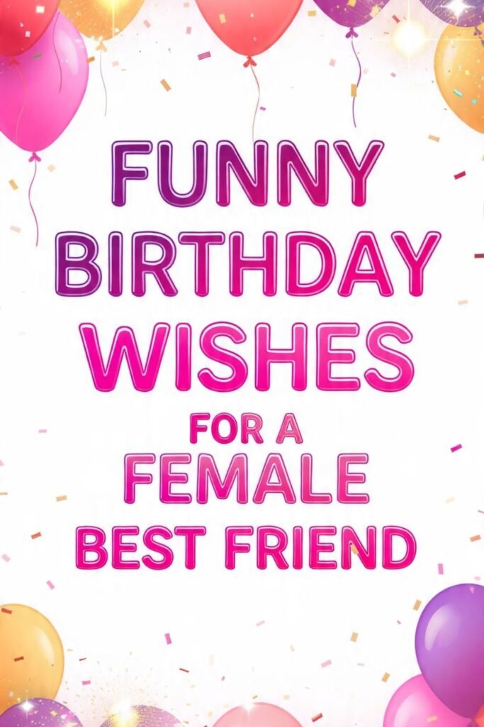 Funny Birthday Wishes for a Female Best Friend