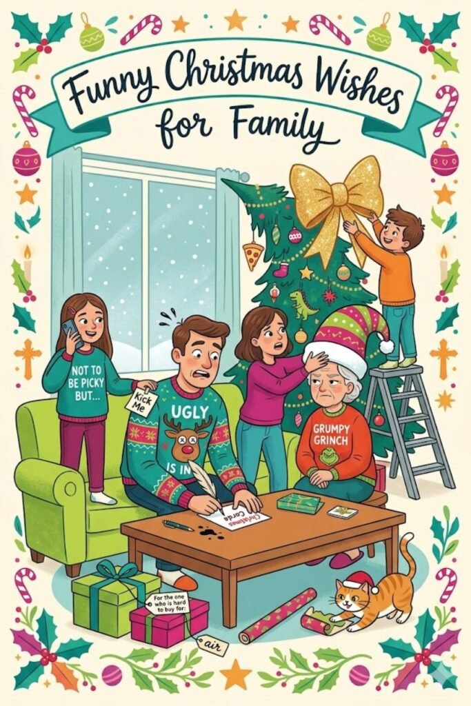 Funny Christmas Wishes for Family