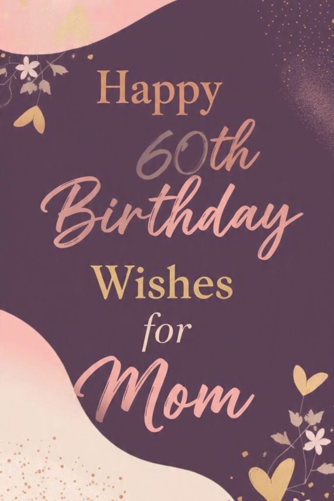 Happy 60th Birthday Wishes for Mom