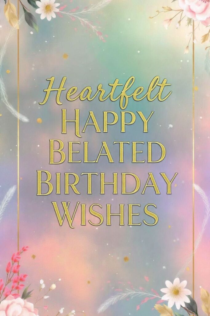 Heartfelt Happy Belated Birthday Wishes