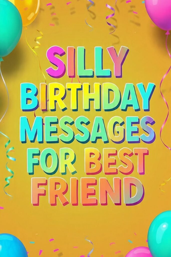 Silly Birthday Messages for Best Friend
