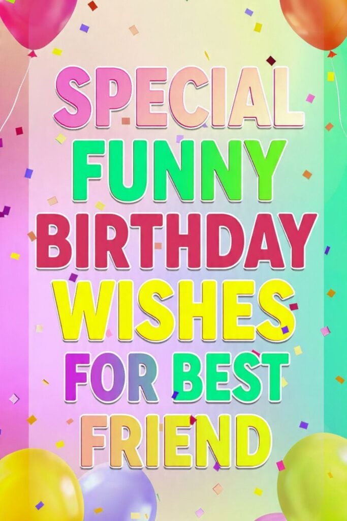Special Funny Birthday Wishes for Best Friend