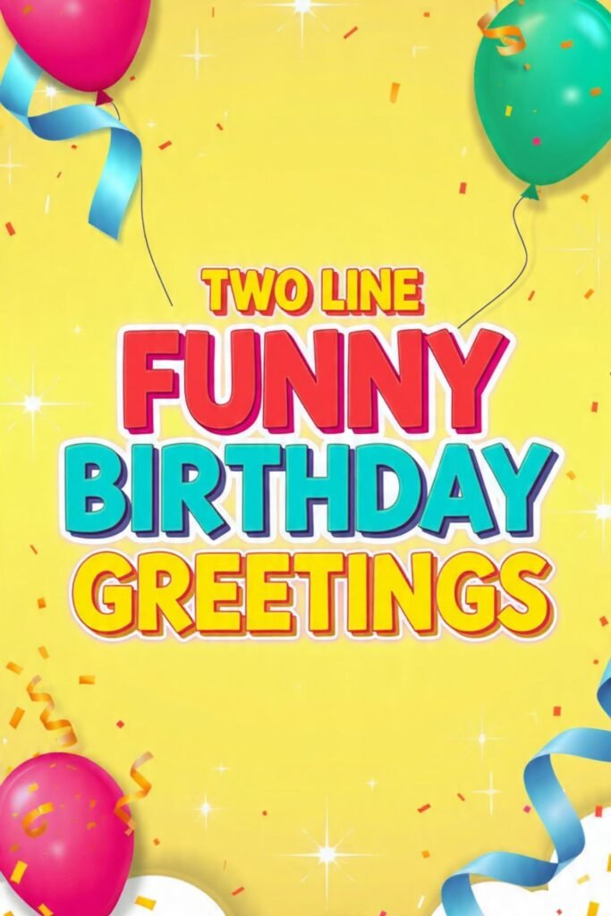 Two-Line Funny Birthday Greetings