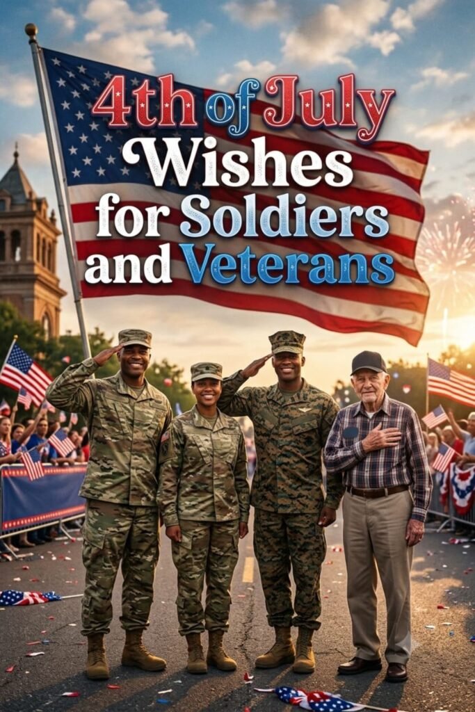 4th of July Wishes for Soldiers and Veterans