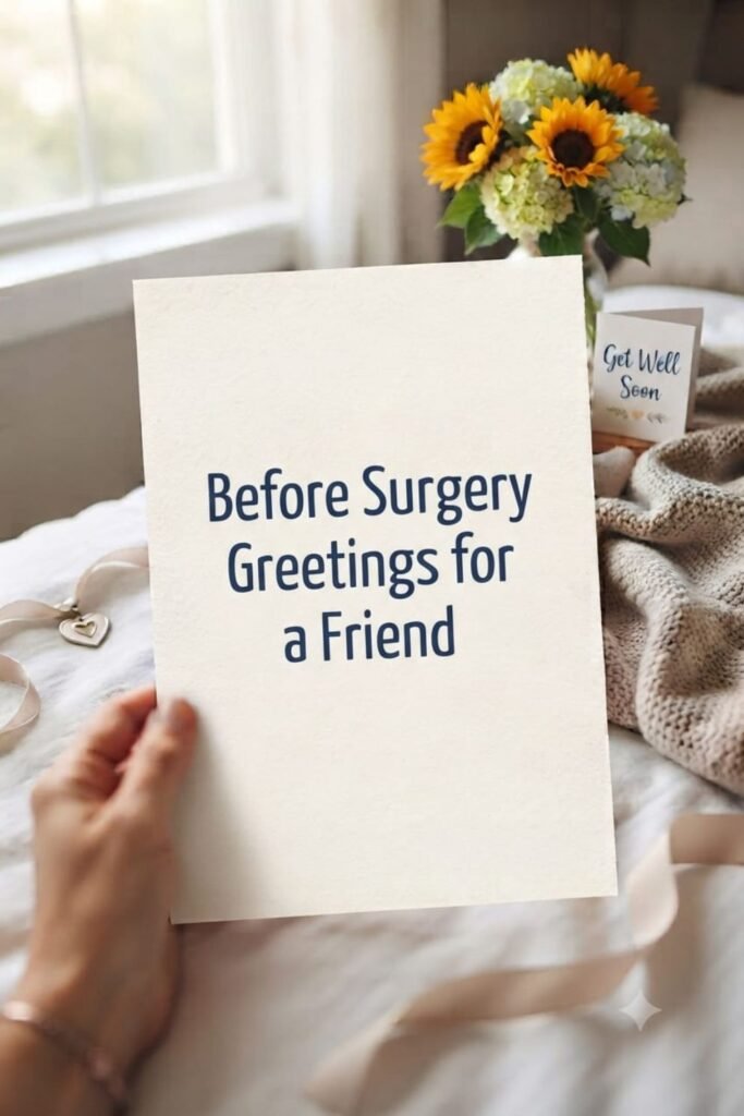 Before Surgery Greetings for a Friend