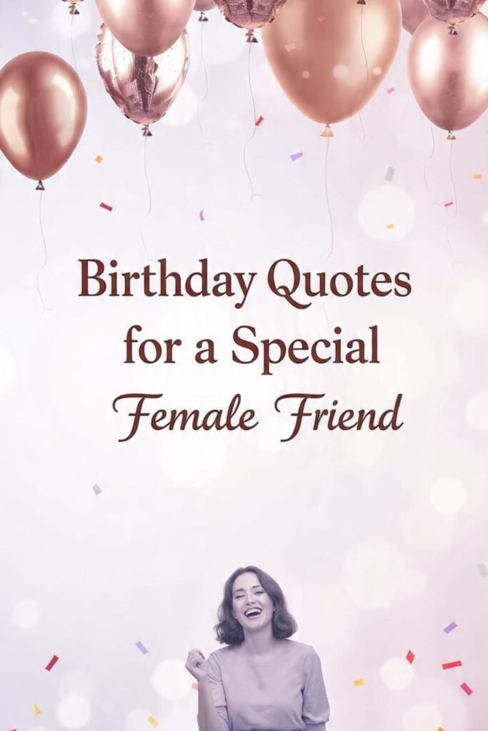 Birthday Quotes for a Special Female Friend