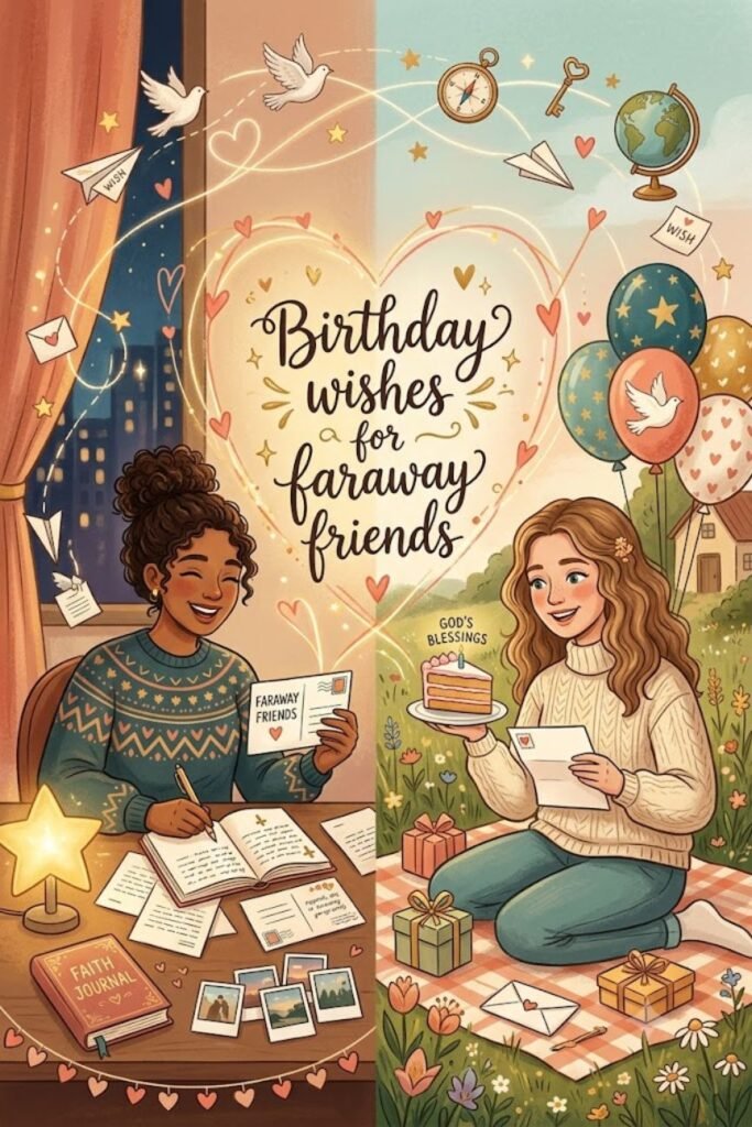 Birthday wishes for faraway friends