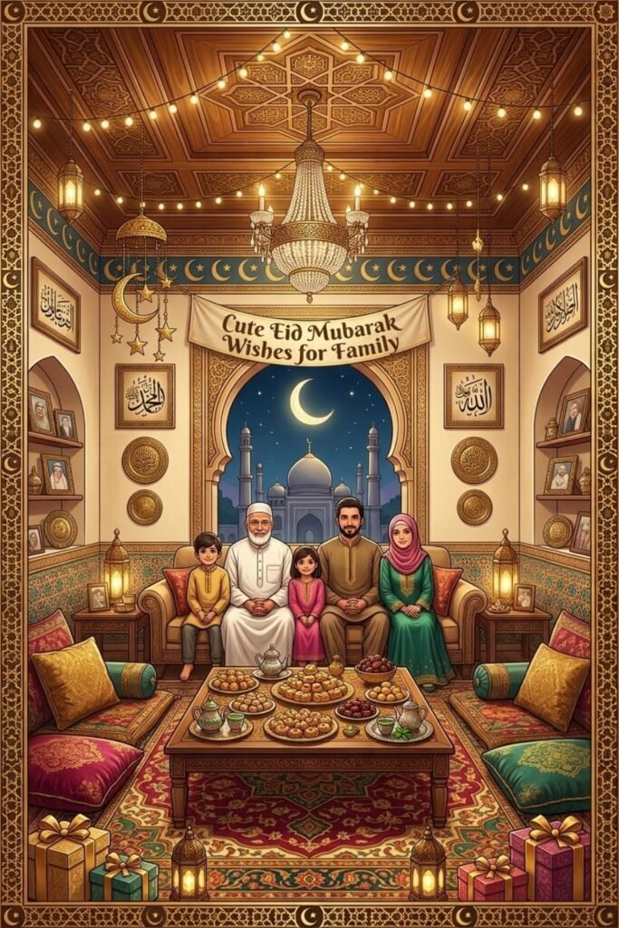 Cute Eid Mubarak Wishes for Family