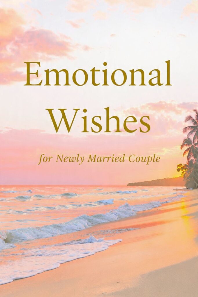 Emotional Wishes for Newly Married Couple