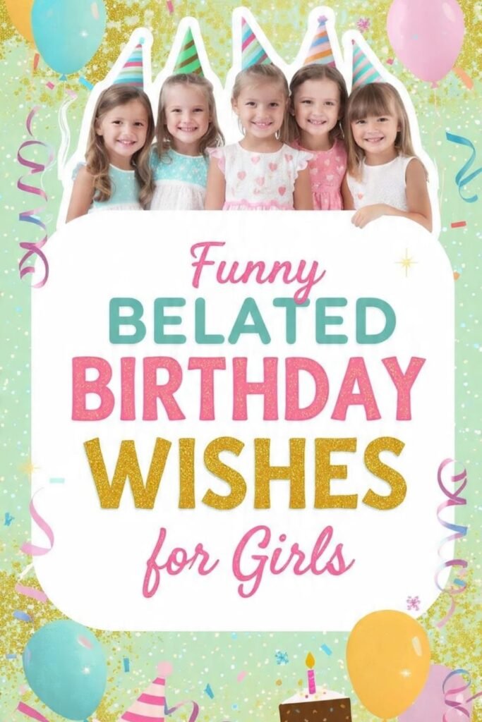 Funny Belated Birthday Wishes for Girls
