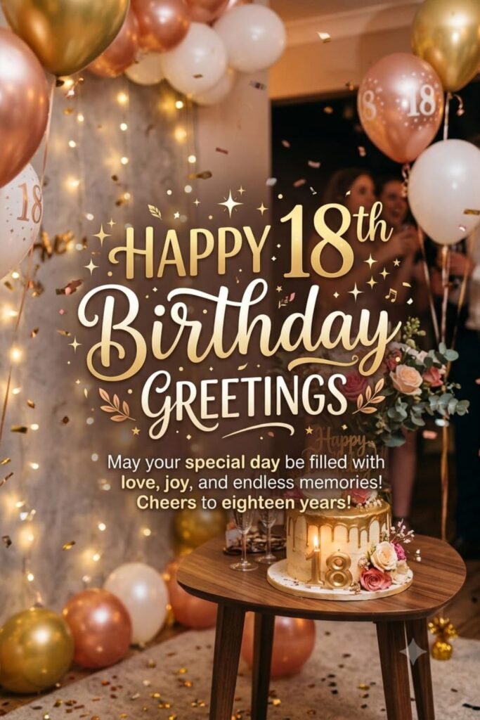 Happy 18th Birthday Greetings