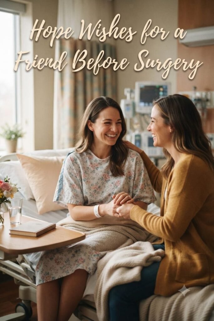 Hope Wishes for a Friend Before Surgery