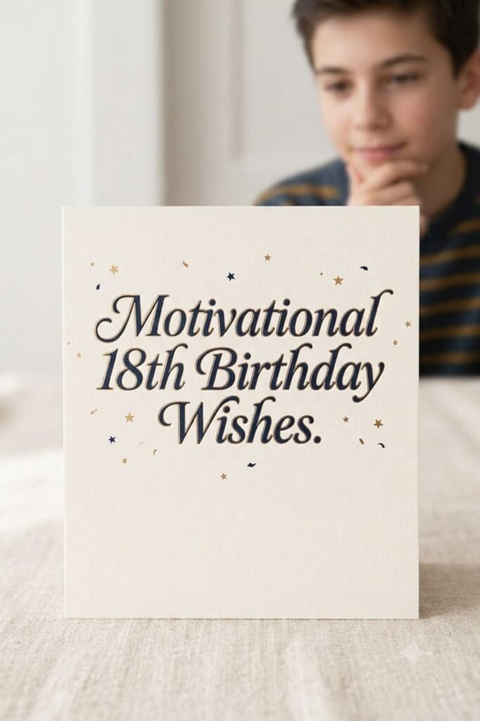 Motivational 18th Birthday Wishes