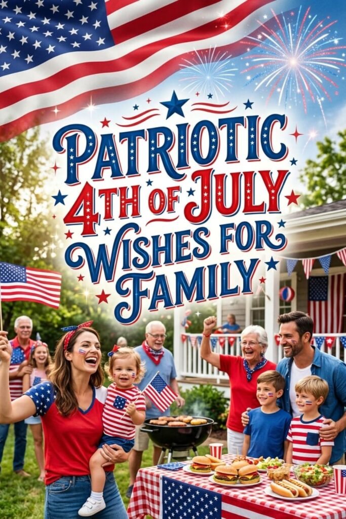 Patriotic 4th of July Wishes for Family