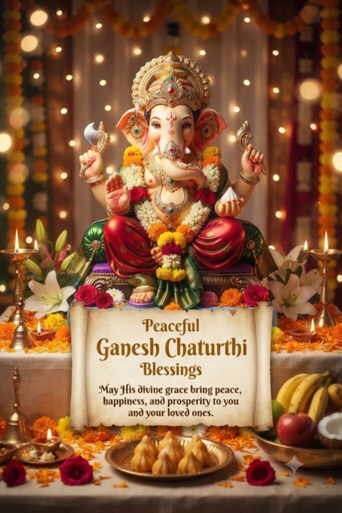 Peaceful Ganesh Chaturthi Blessings