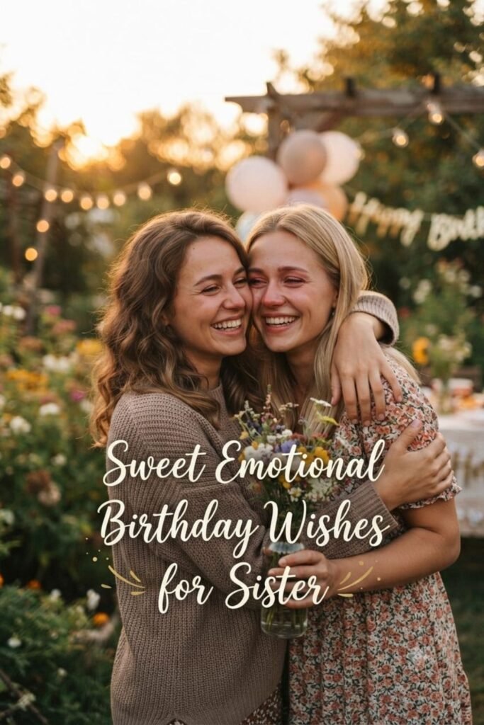 Sweet Emotional Birthday Wishes for Sister