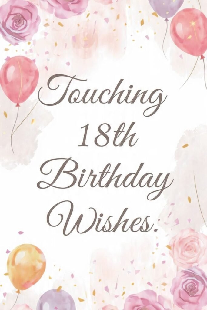 Touching 18th Birthday Wishes