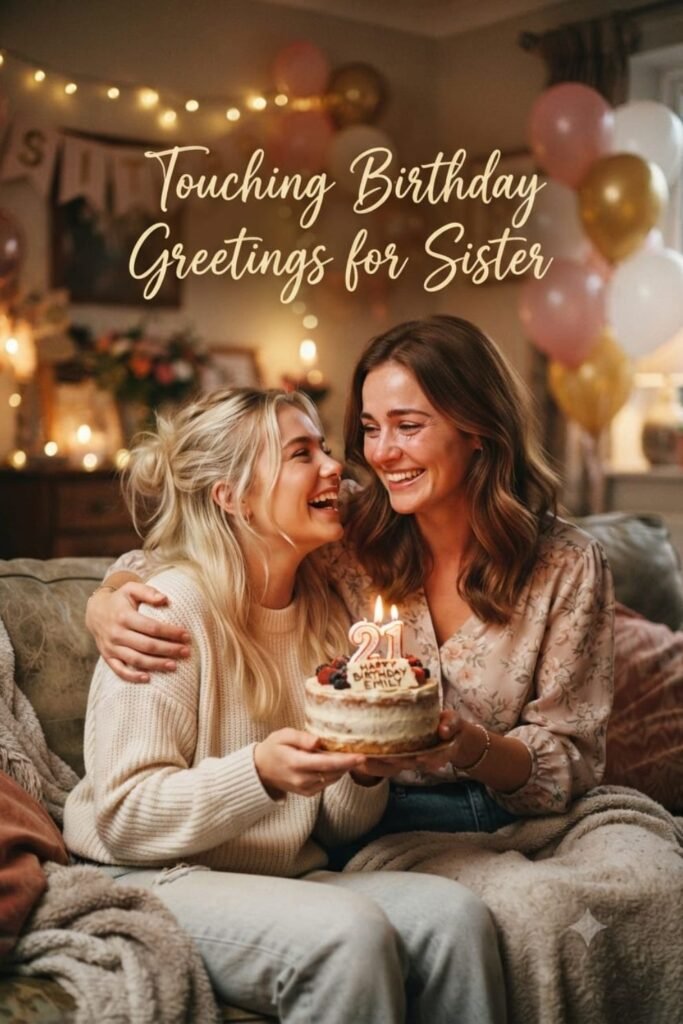 Touching Birthday Greetings for Sister