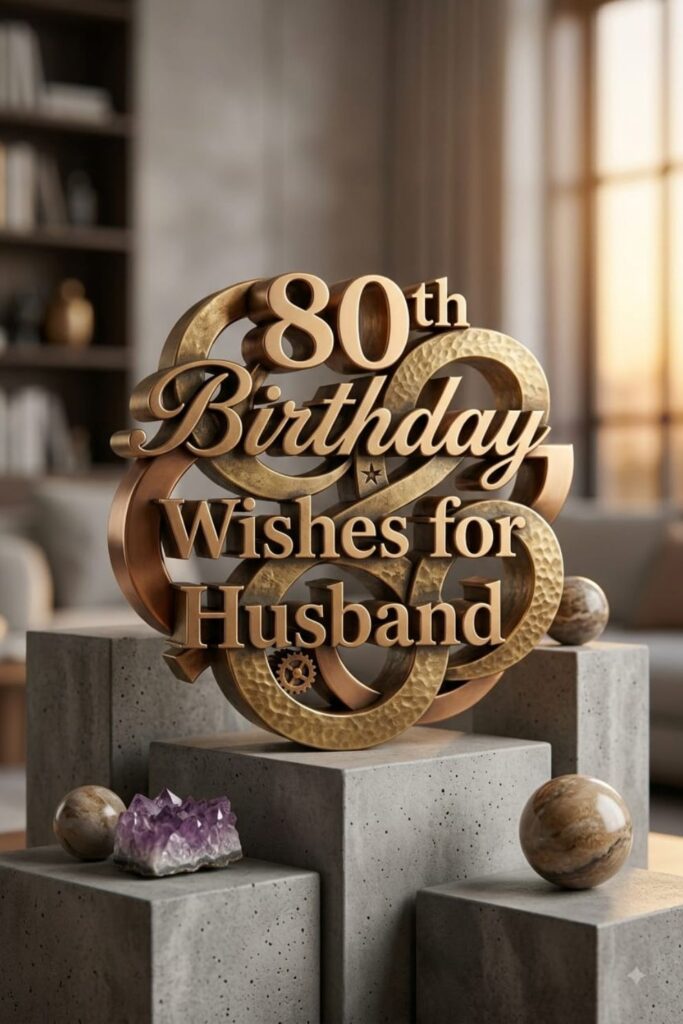 80th Birthday Wishes for Husband