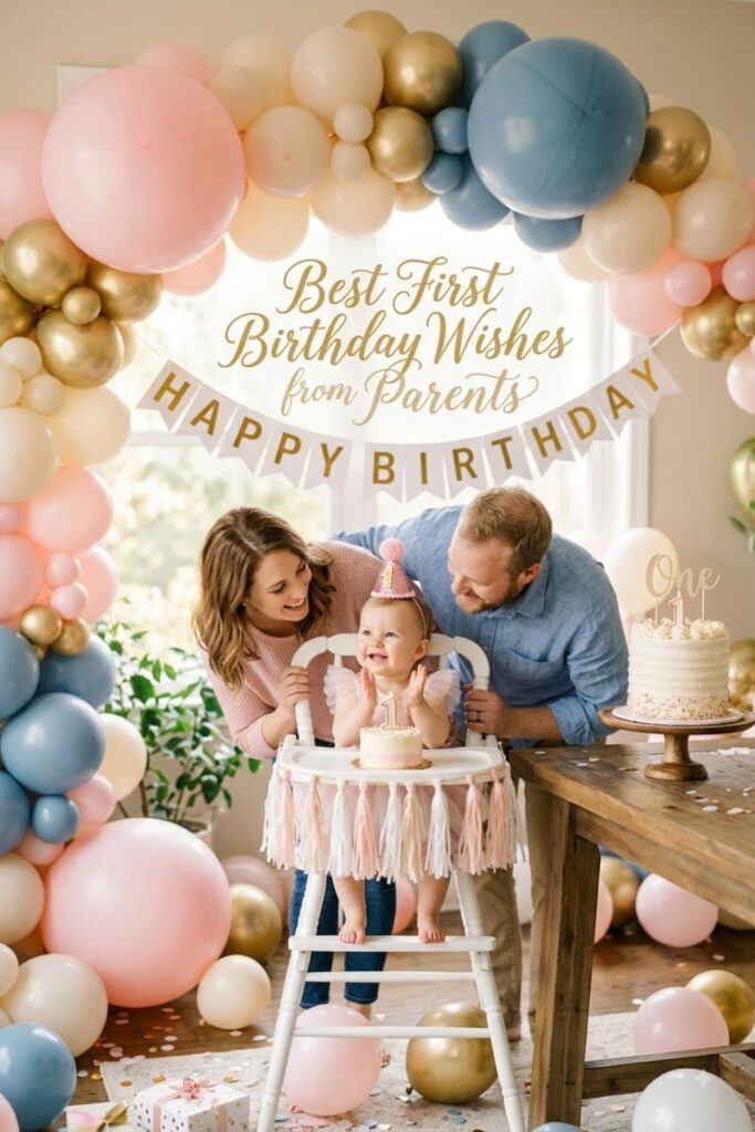 Best First Birthday Wishes from Parents