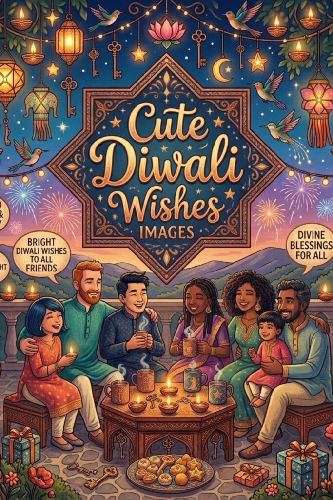 beautiful diwali greeting card