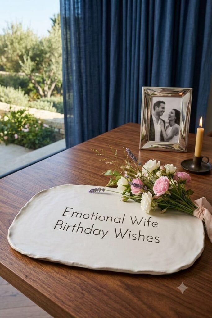 Emotional Wife Birthday Wishes