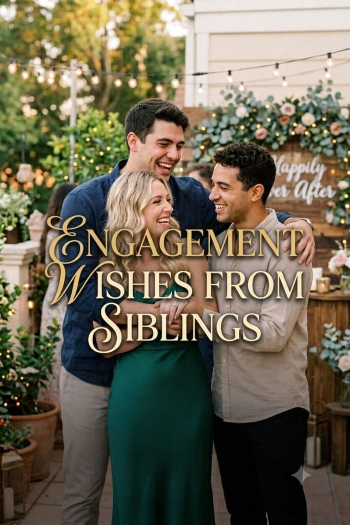 Engagement Wishes from Siblings