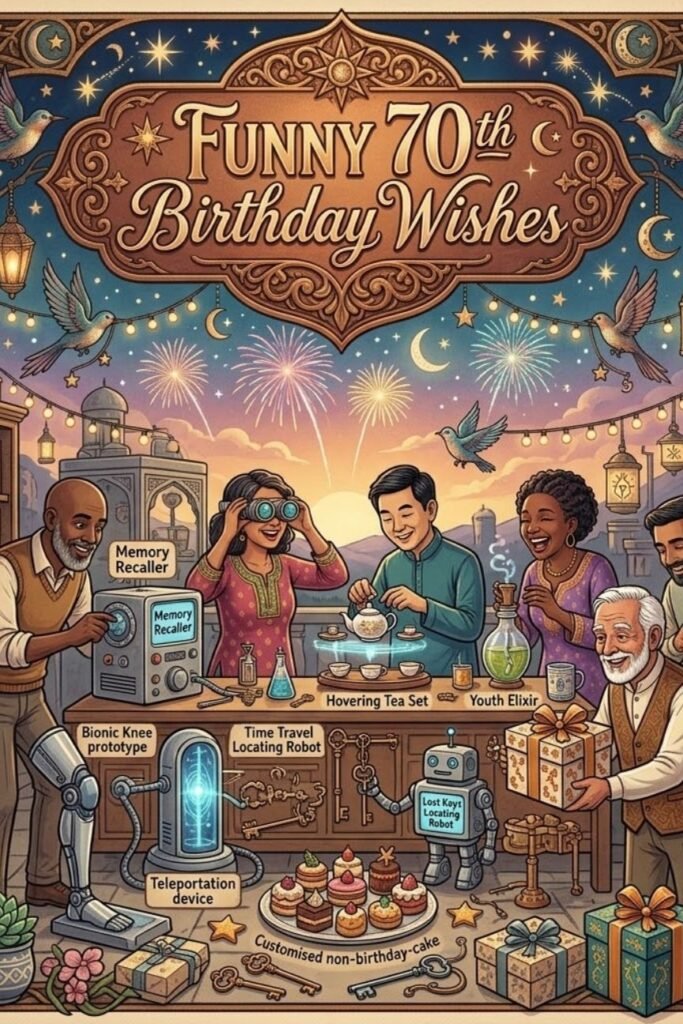 70th birthday wishes for a woman