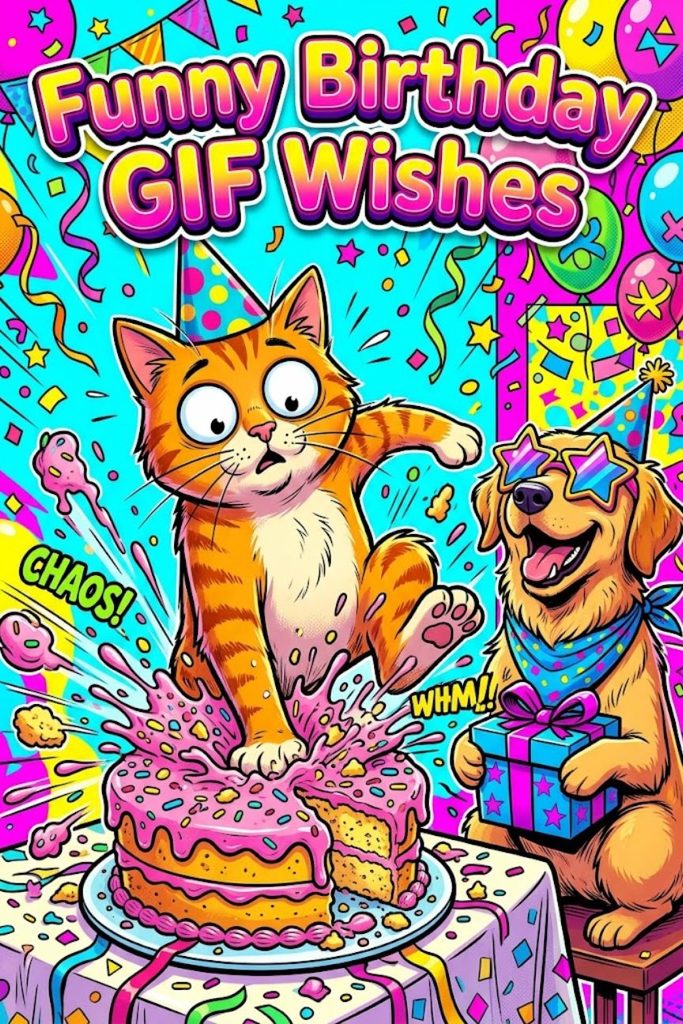 elegant happy birthday gif