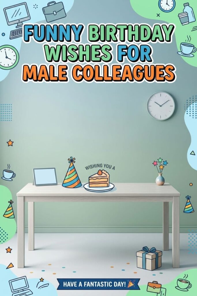 Funny Birthday Wishes for Male Colleagues