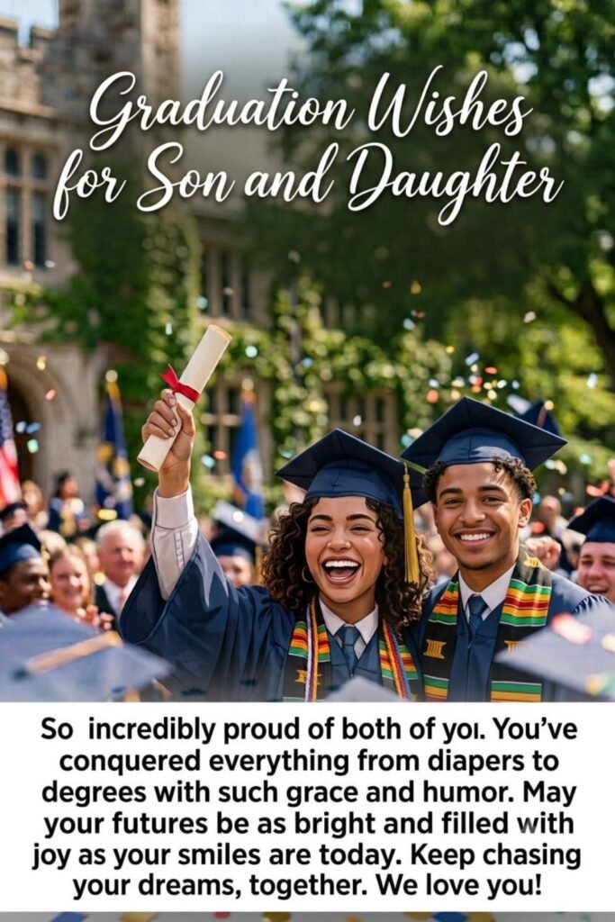 Graduation Wishes for Son and Daughter