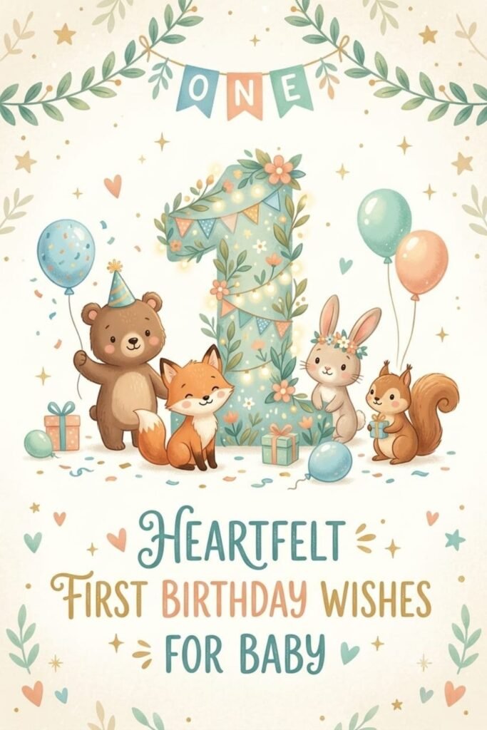 Heartfelt First Birthday Wishes for Baby