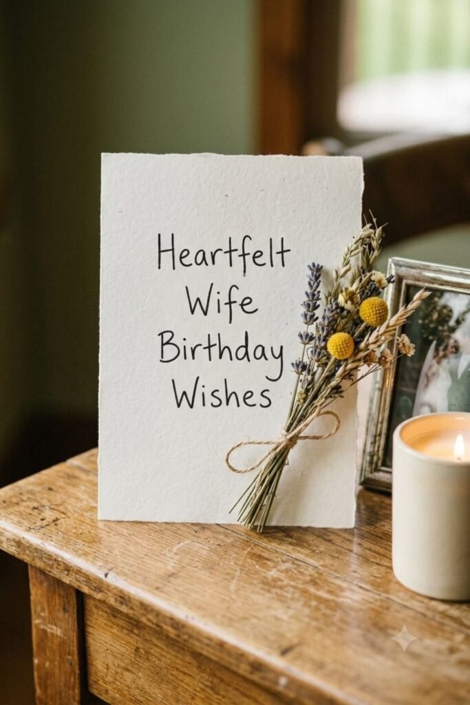 Heartfelt Wife Birthday Wishes