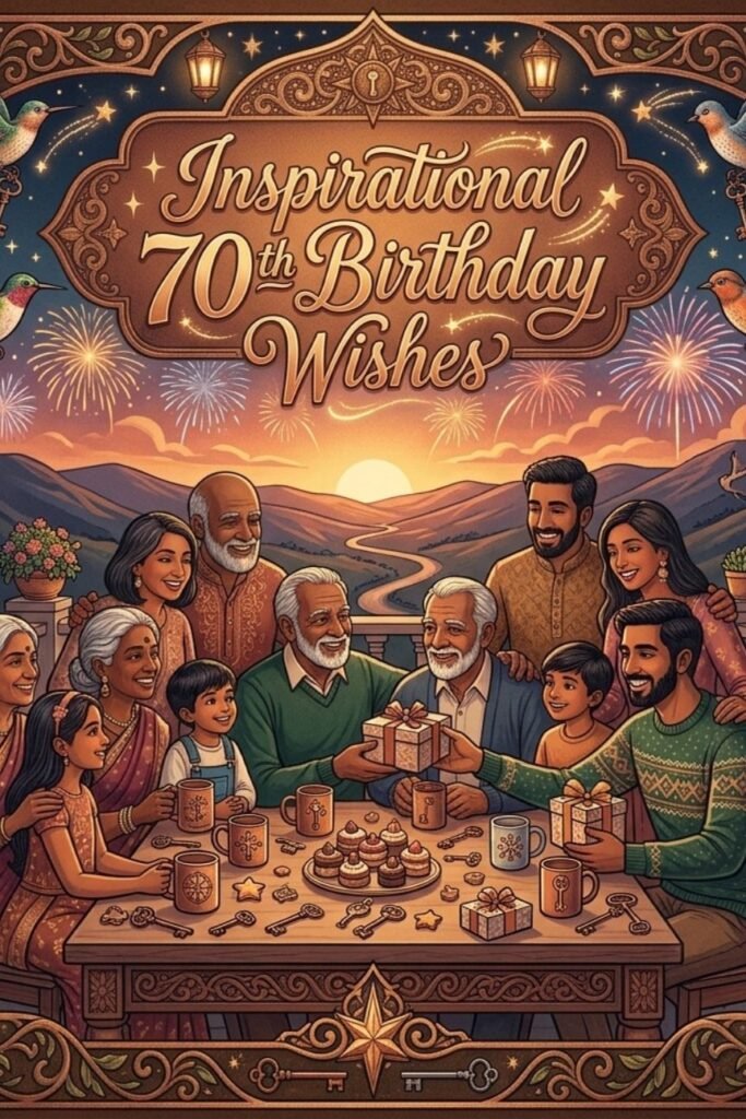 heart touching 70th birthday wishes for a man