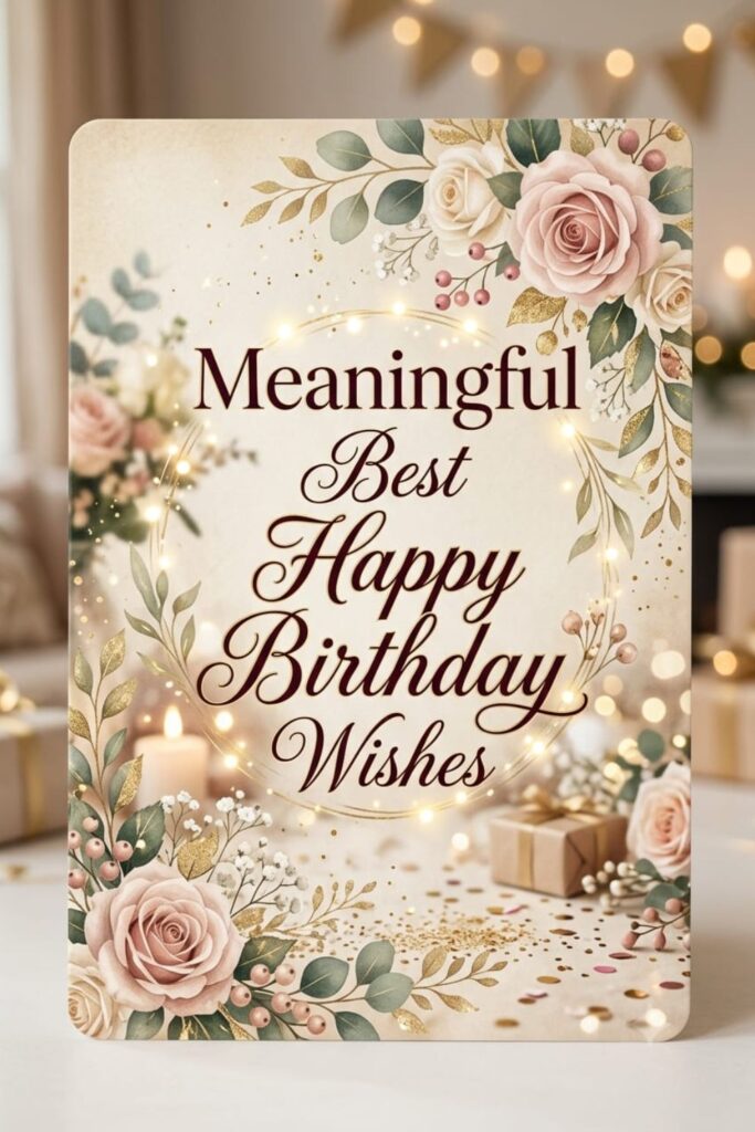 Meaningful Best Happy Birthday Wishes