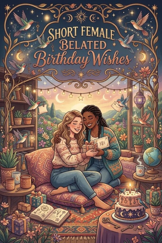 Short Female Belated Birthday Wishes