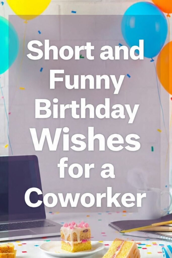 Short and Funny Birthday Wishes for a Coworker